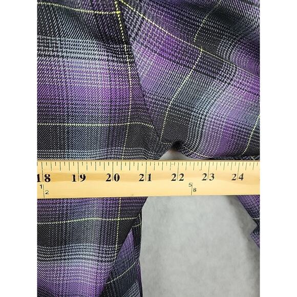 DIXXON Ballistic BJ Baldwin Purple Plaid LS Snap Up Flannel Shirt Men's Large - Picture 9 of 12
